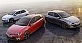 Drei Golf, drei Charaktere – Golf GTI, GTE und GTD.